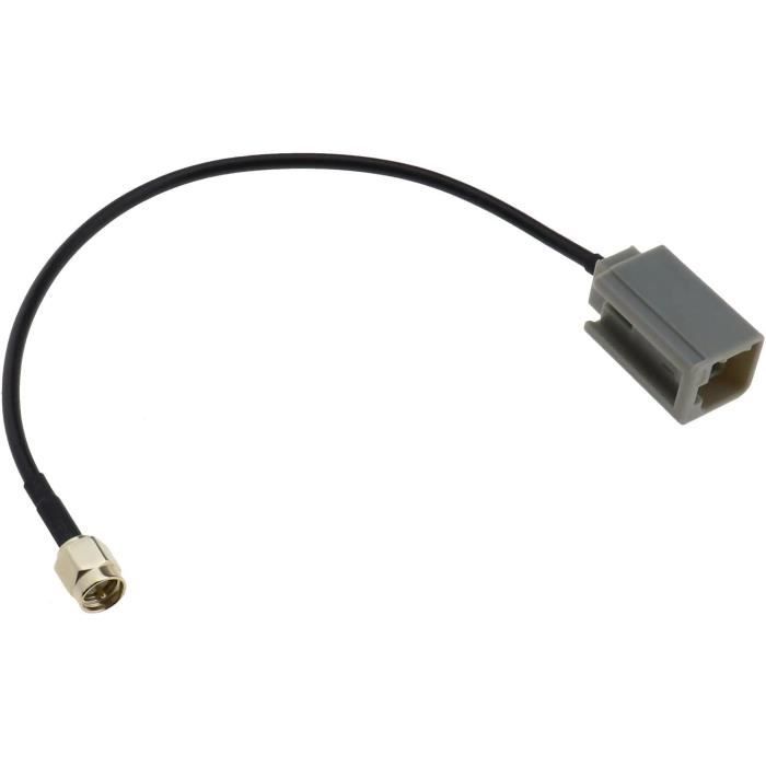 Adaptateur Fakra (M) Vers SMA (M) - Compatible Audi, Seat, Skoda, VW - Parfait Pour GPS, DAB, GSM