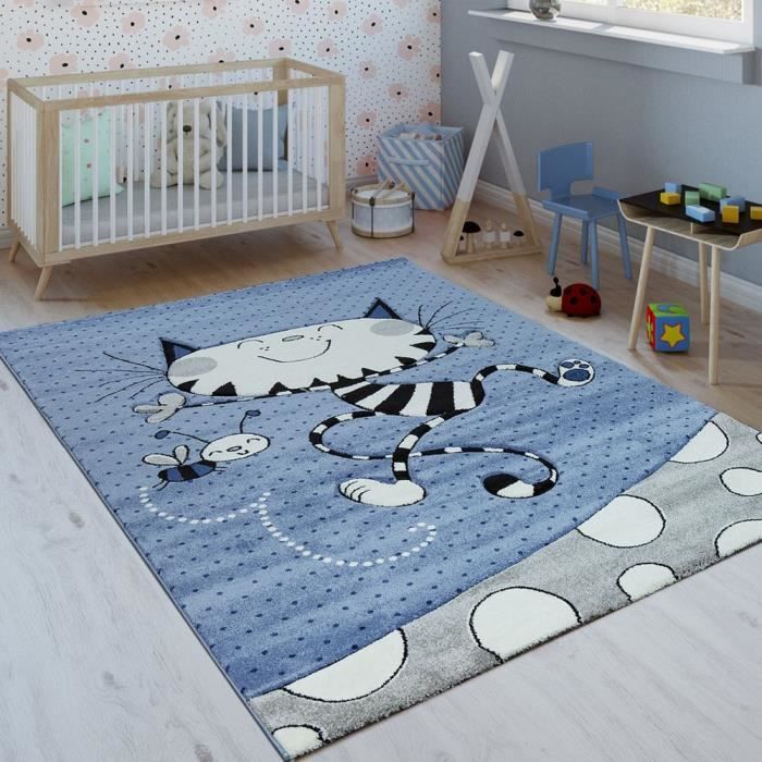 Tapis Pour Enfant Chat Fantaisie Gris Bleu 160x230 Cm Cdiscount Maison Tapis Pour Enfant Chat Fantaisie Gris Bleu 160x230 Cm Cdiscount Maison