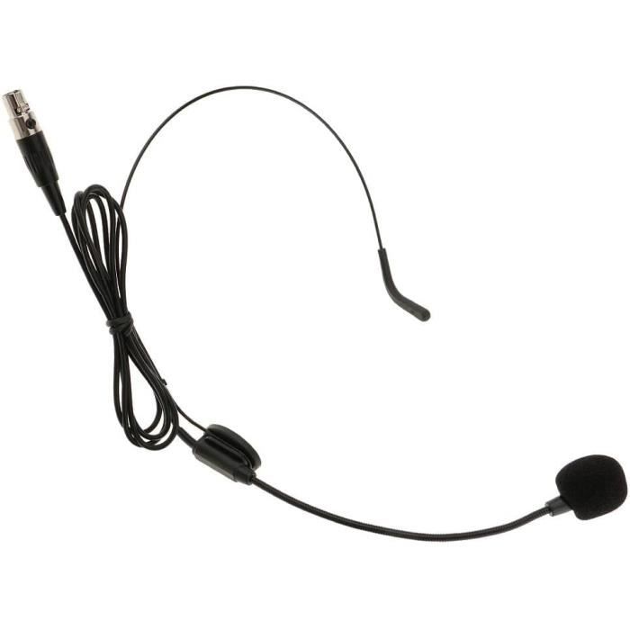Micro-Casque Léger Serre-Tête à Condensateur Prise 3,5mm - Compatible Émetteur Sennheiser