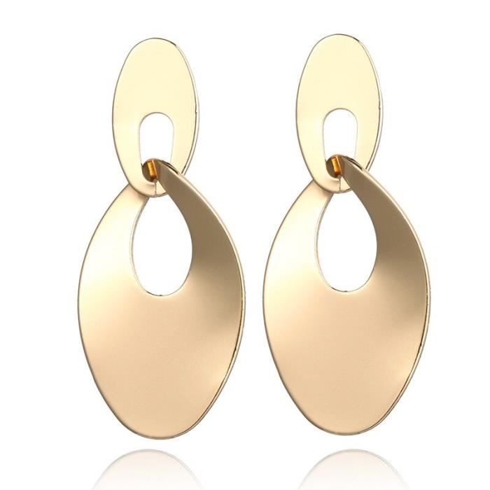 Boucles D'Oreilles Géométriques Linéaires Plaqué Or 14K - Losange, Goutte D'Eau Avec CZ Et Pierres Naturelles