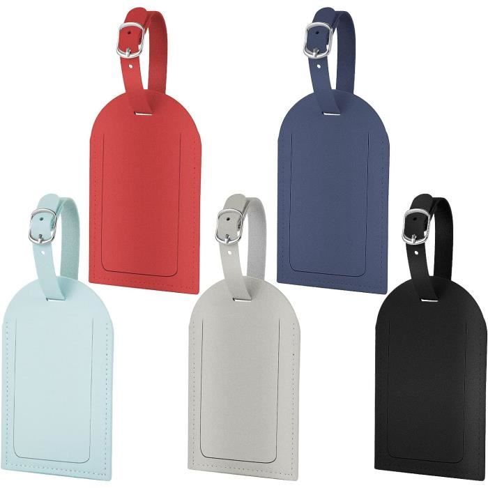 Étiquette De Valise En Cuir Vert Foncé Metallixity – Cache Privé (1 Pièce)