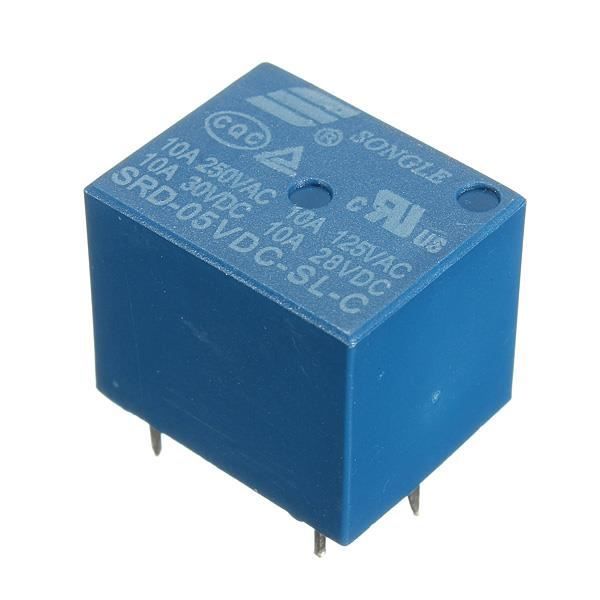 Lot De Relais PCB Youmile : 5x SRD-5VDC-SL-C (5V) Et 5x SRD-12VDC-SL-C (12V) Avec Câbles Dupont | Pour Arduino, Commande 10A