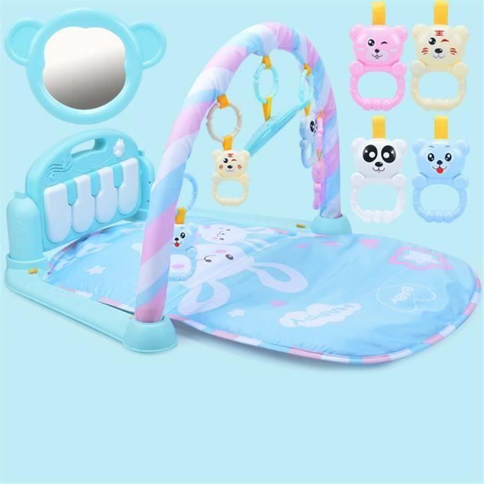 Tapis d/'éveil et de jeux Jouets Amovibles Garçons et Filles Luchild Tapis de jeux et d/'éveil pour Bébé Blue 3-en-1 Piano tapis d/'éveil musical pour bébé
