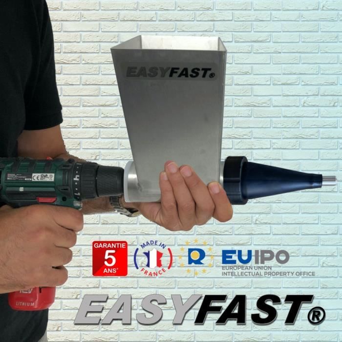 Vis sans fin EasyFast - Outil de mélange en composite sur axe métallique -  Blanc - Cdiscount Bricolage