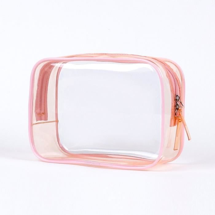 Trousse de Toilette Transparente Lot de 4 Pochette de Maquillage