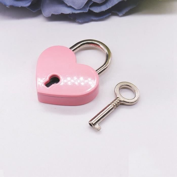 Ancien Petit Cadenas En Fer Et Laiton Avec Sa Clé - à Identifier - Padlock