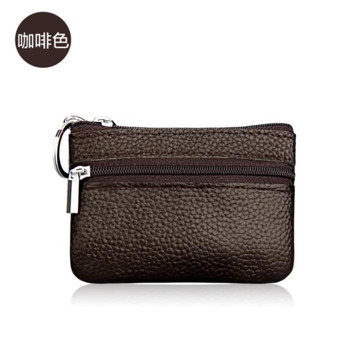 Pu Hommes Femmes Carte Porte-Clés Multi-Fonction Portefeuille Pochette