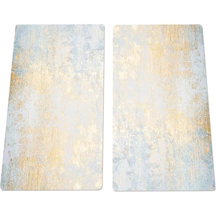 2 Plaques De Protection En Verre Trempé Pour Plaques Vitrocéramiques - 30 X 52 Cm Chacune, 4 Mm, Anti-éclaboussures Et Planche à Découper
