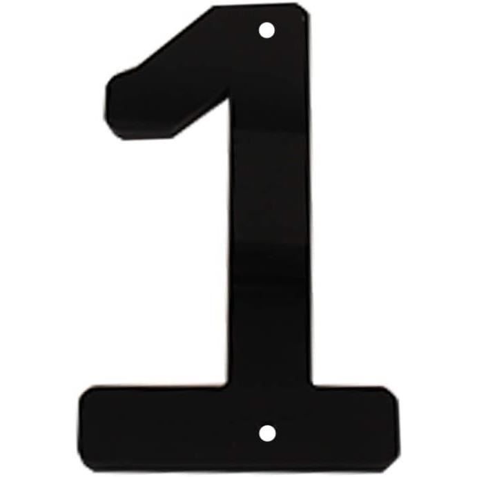 Plaque De Maison Personnalisée En Acrylique - Numéro Ou Nom Gravé, Dimensions 18x18 Cm, Design Moderne 3D