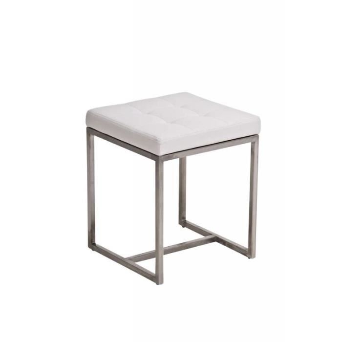 Clp Tabouret Banc Rembourre Barci 40 X 40 Cm Un Vrai Chef D œuvre En Acier Inoxydable 12 Couleurs Au Choix Hauteur De L Assis Achat Vente Tabouret Soldes Sur Cdiscount