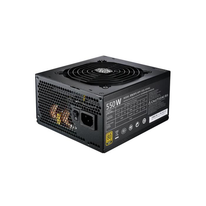 Alimentation PC Cooler Master MWE Gold 550W Modulaire - Cdiscount  Informatique