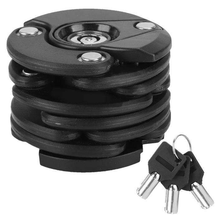 Chaîne Antivol Vélo/moto 100cm - Acier Inoxydable 5mm - Cadenas Inclus - Pour Garage, Clôture