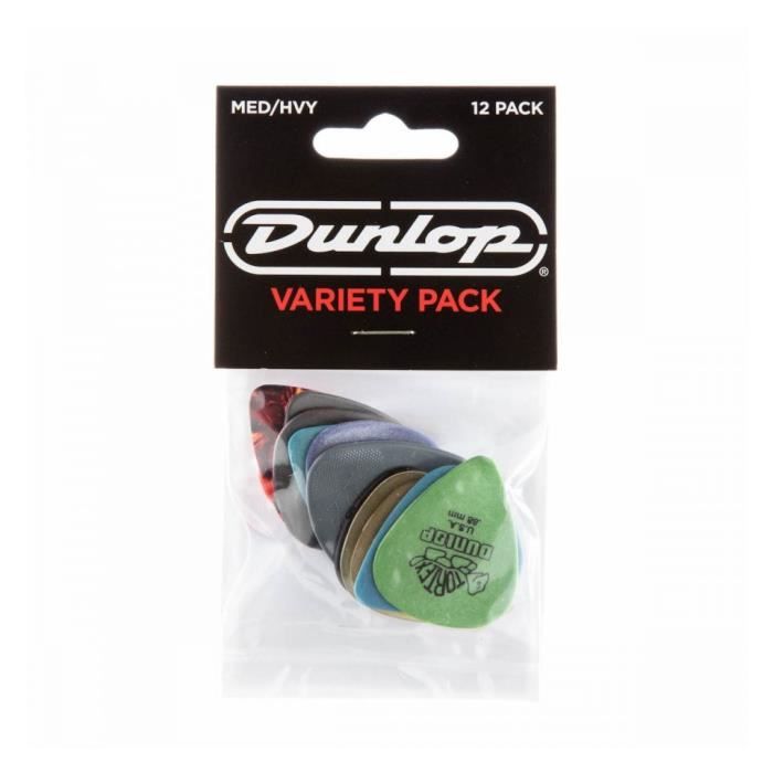 Dunlop PVP102 - Pack de 12 médiators medium & heavy