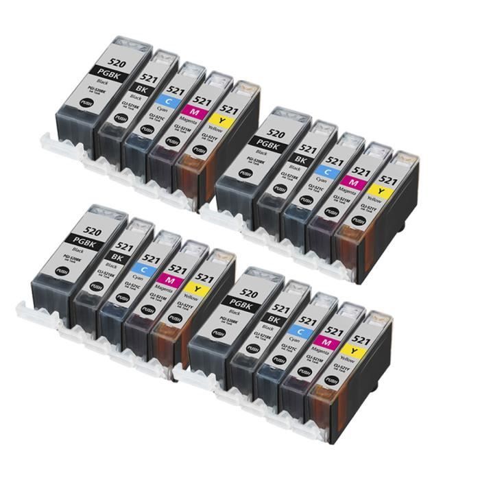 Cartouche D'encre Cyan Compatible Canon PIXMA - Réf C-521C-1, 10.5ml, Marque Go Inks