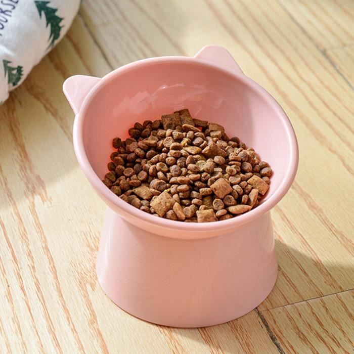 Meilleurs prix pour Bol pour animaux - ESTINK - Gamelle pour Chat - Support surélevé - Antidérapant - Design incliné