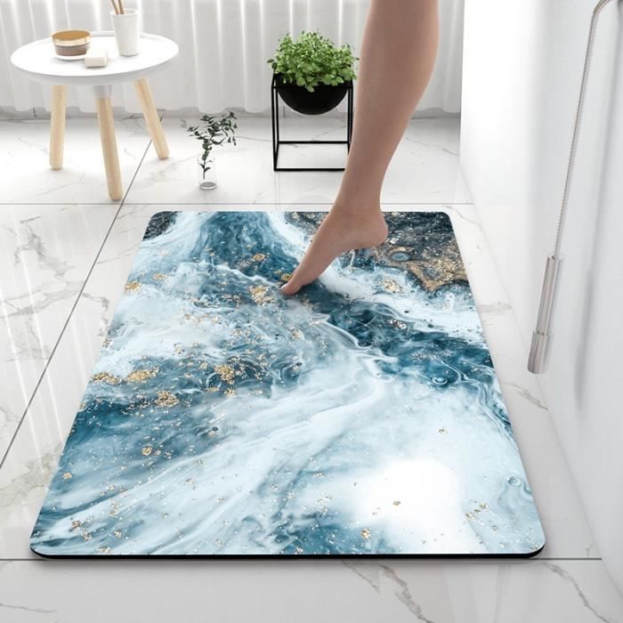 Plateau Diatomite Absorbant Pour Salle De Bain – Anti-dérapant, Sèche Rapidement – Organisateur élégant