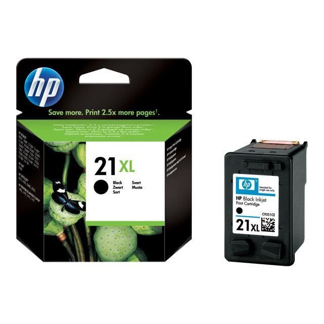 HP 21XL C9351CE pack de 1 cartouche dencre dorigine imprimantes HP DeskJet haut rendement noir