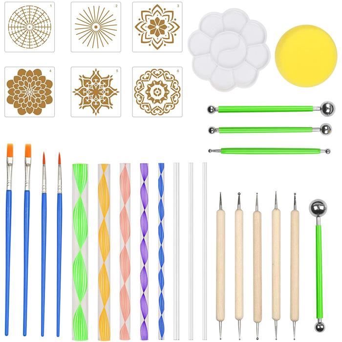 Kit 8 Pinceaux à Gratter Plastique Pour Enfants – Activités Créatives Peinture Dessin Maternelle