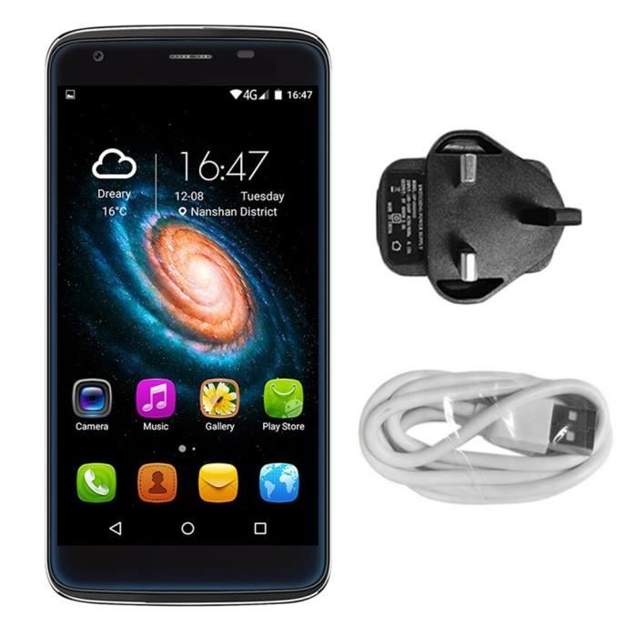 DINGDING Quad Core Heat8 Apparence exquise 4G 5,5 pouces 720 * 1280 HD Téléphone noir