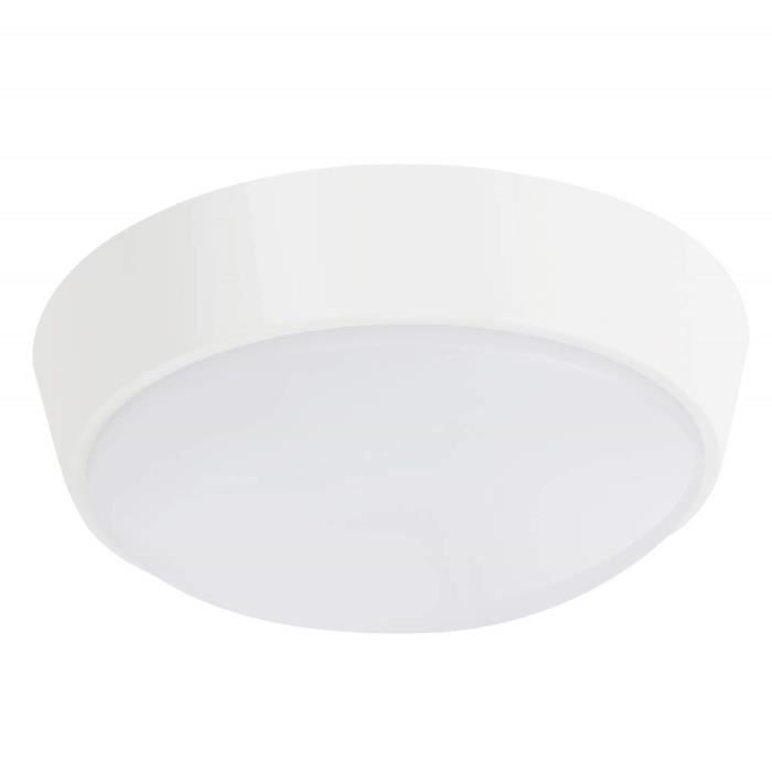 Blanc Chestele lampe LED Hublot elliptique Plafonnier Applique Éclairage Luminaire 10W 4000K 700LM IP54 Pour l’Intérieur et l’Extérieur 