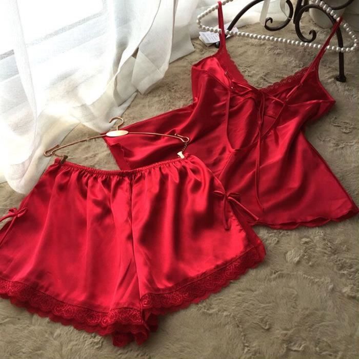 robe de nuit rouge