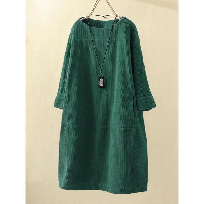 robe verte hiver