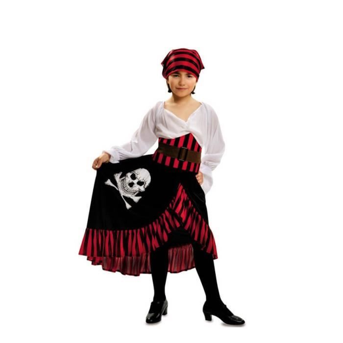 BELOVING Foulard de Tête de Pirate Accessoires de Chapeau Ceinture de Taille de Pirate Fête de Pirate Châle de Pirate Rouge Foncé
