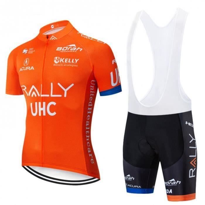 Fenovel Tenue Cycliste Homme Été Maillot Velo Manches Courtes