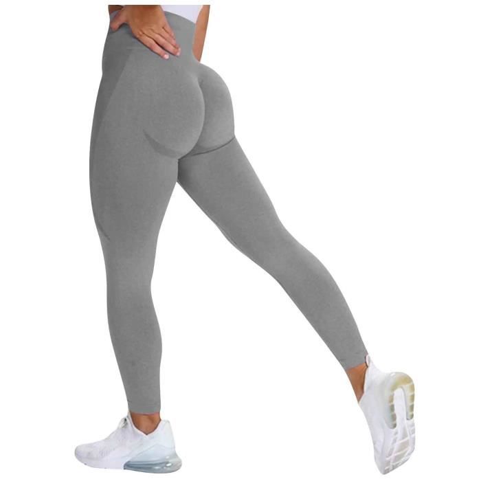 Pantalon De Yoga Femme Pericic - Taille Haute, Dos V - Legging Sport Fitness - Noir
