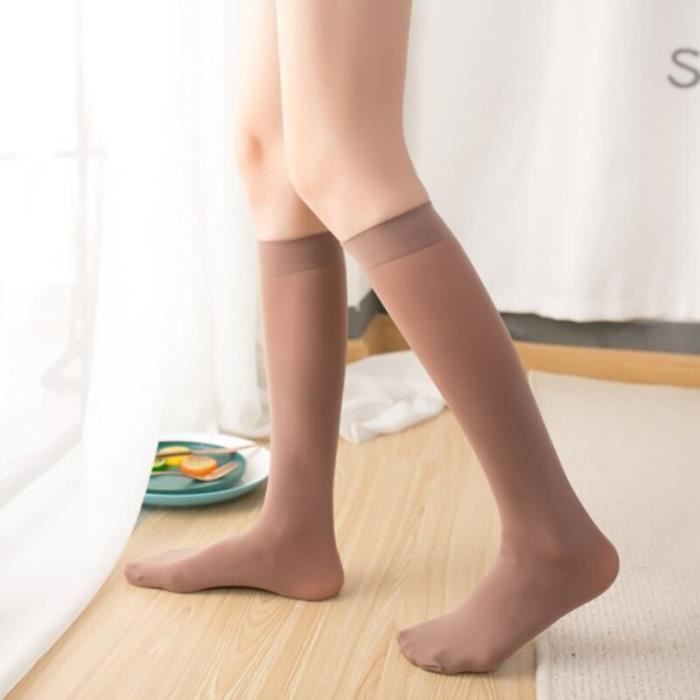 Chaussettes Hautes Genoux Mysocks - Coton Mercerisé - Confort Doux - Tenue Quotidienne Ou Soirée