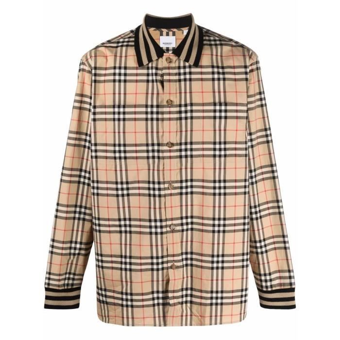 BURBERRY HOMME 8050131 BEIGE COTON CHEMISE Beige Cdiscount Pret a Porter