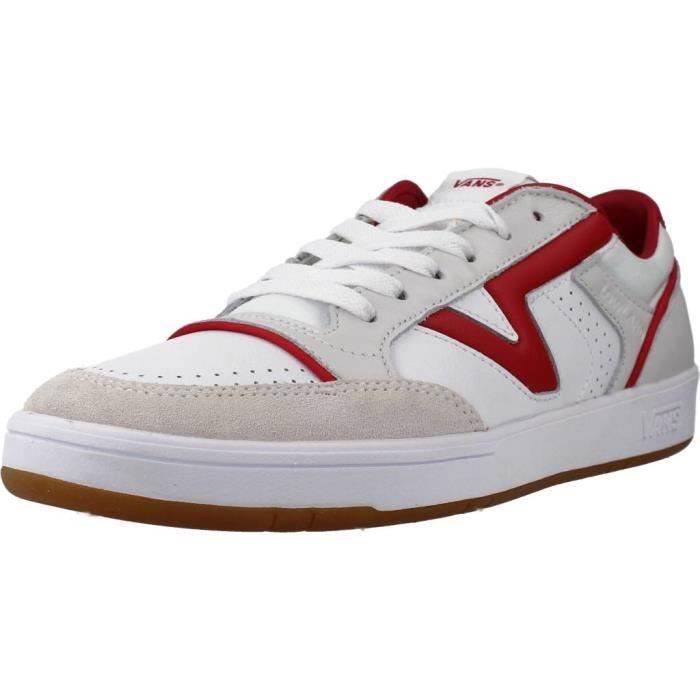 Vans Basket Homme - VANS - 134961 Blanc - Lacets - Peau - Semelle intérieure amovible