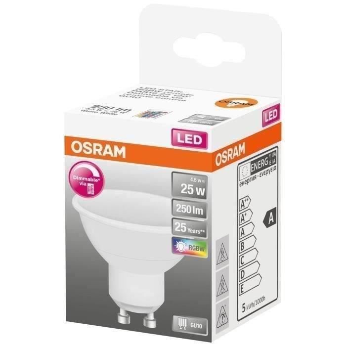 OSRAM Ampoule LED B22 flamme dépolie 4,5 W équivalent à 40 W blanc chaud  dimmable variateur - Cdiscount Maison