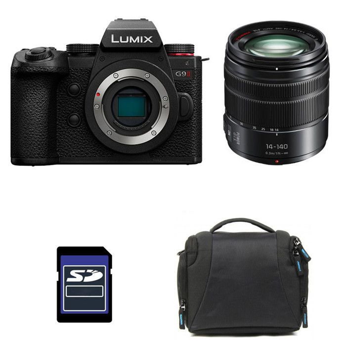 PANASONIC LUMIX G9 II + 14 140 + Sac et Carte SD 4 Go Neuf - vue 7