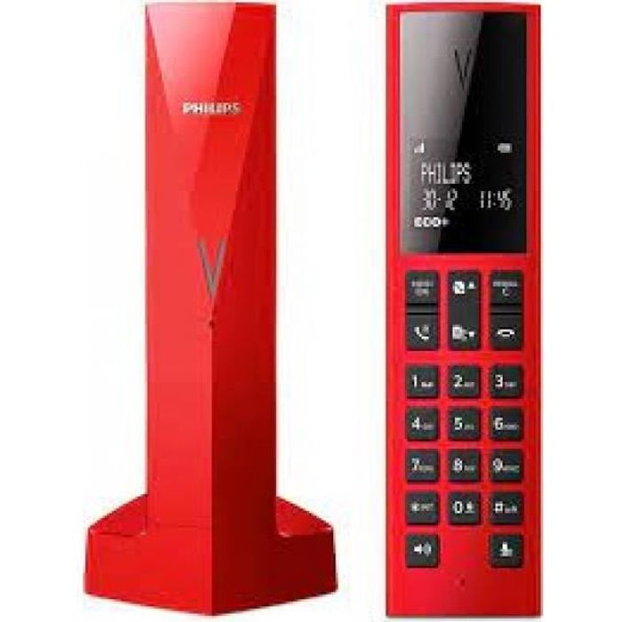 Le téléphone fixe sans fil Philips M3501R/23 lignes V RED design est un  produit original et nouveau qui appartient à la catégorie de - Cdiscount  Téléphonie