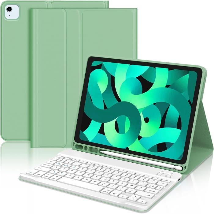 Étui Avec Clavier Bluetooth Pour IPad Air 13 M3/M2 Et IPad Pro 12,9" – Clavier Magnétique Et Support Stylet Intégré