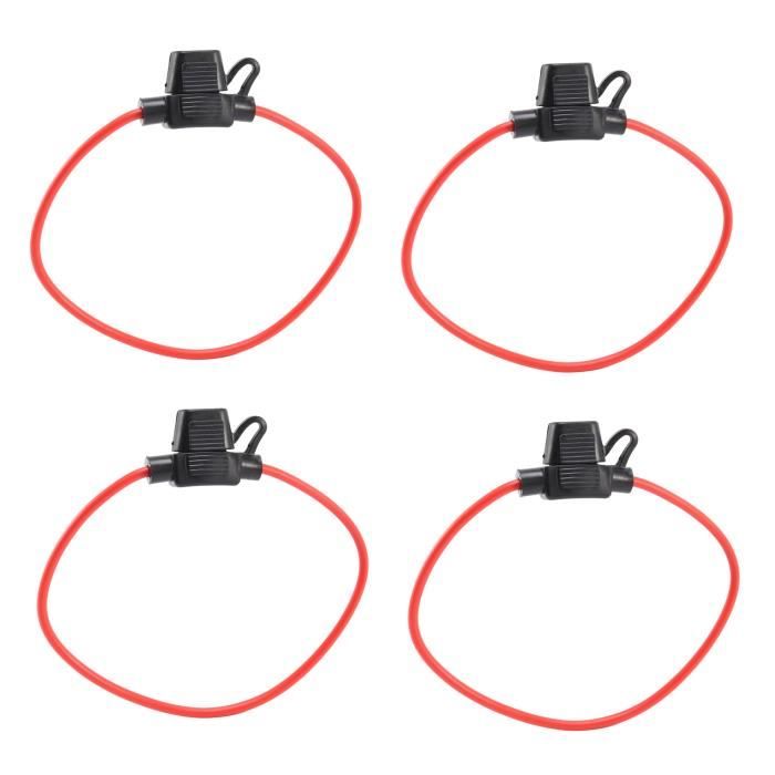 5 Porte-fusibles à Lame étanches Avec Fil - 12V 30A, Pour Voiture, Camping-car, Bateau - Installation Facile Et Fiable - 2