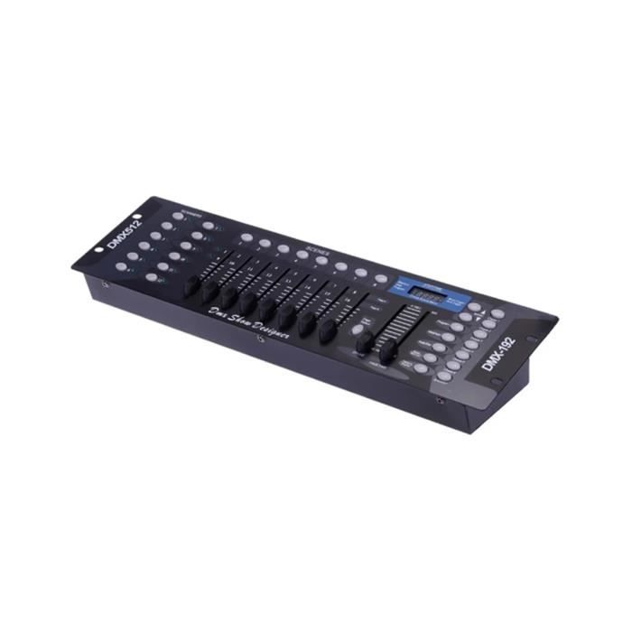 Petit contrôleur de lumière LED DMX professionnel 192 dimmer de scène LED à canaux DMX512 console DMX 512 contrôleur - Chine Contrôleur 512, contrôle de la lumière LED DMX