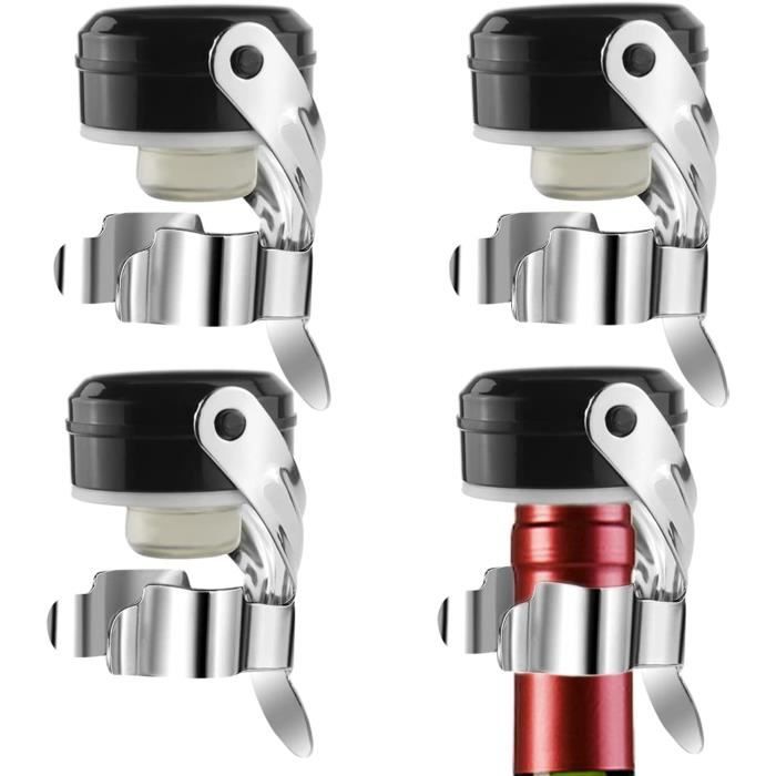Bouchons De Vin,3Pcs Bouchon À Champagne En Acier Inoxyable Bouchons De Bouteille Pour Vin