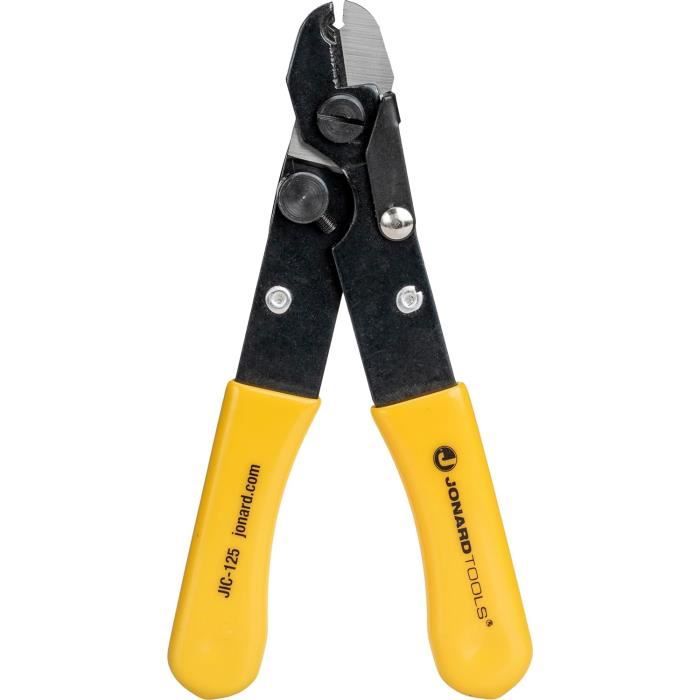 Jonard Tools JIC-125 Pince à Dénuder Fibre Optique - Manche Jaune 14 Cm
