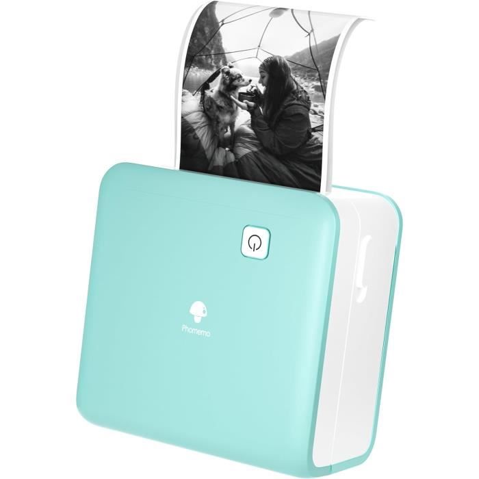 Phomemo Stampante Portatile, Mini Stampante Termica M02 Pro 300 DPI Stampante Per Adesivi Stampante Fotografica Portatile Con Tre Rotoli Di Carta Per Appunti E Schemi Di Studio, Apprendimento, Foto - 3