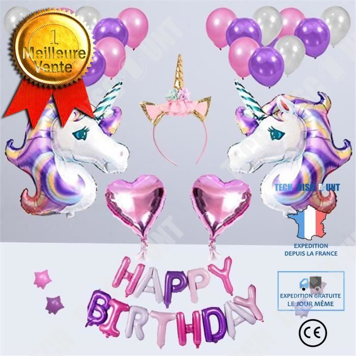 Td Ensemble Ballons Decoratifs Licorne Ballon Anniversaire Decoration Kit Anniversaire Fournitures Bleu Couleur Pantone Cdiscount Maison