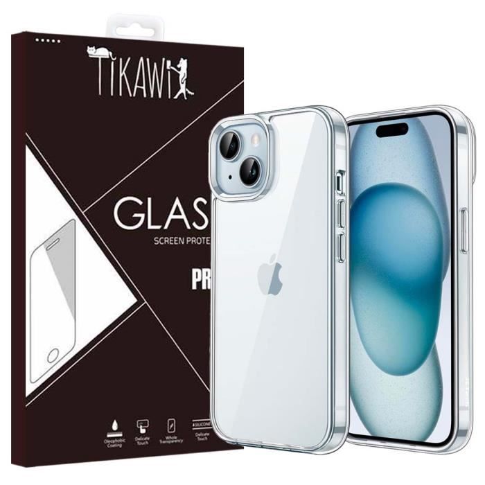 Coque IPhone XR Transparente TPU Silicone + 2x Verres Trempés - Housse De Protection Magnétique Slim Neuf