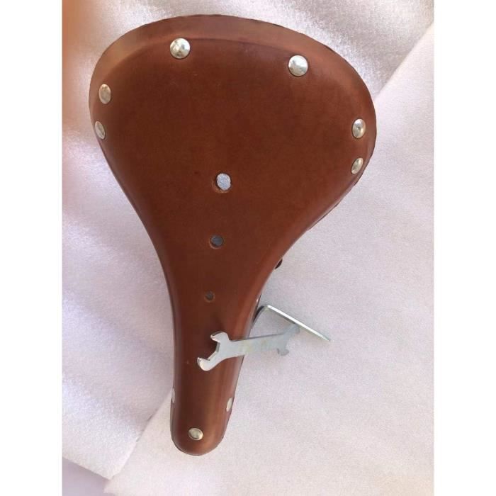 Selle d'endurance en cuir véritable Namas confortable durable taille 14