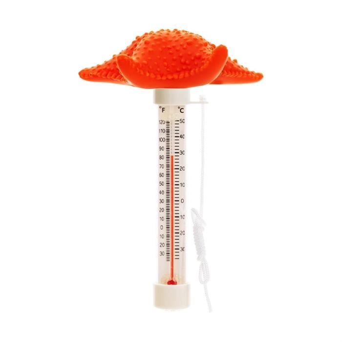 Predolo - Thermomètre Flottant Grenouille Pour Piscine, Spa, Aquarium - Avec Corde De Fixation - Lecture Facile -10°C à 50°C