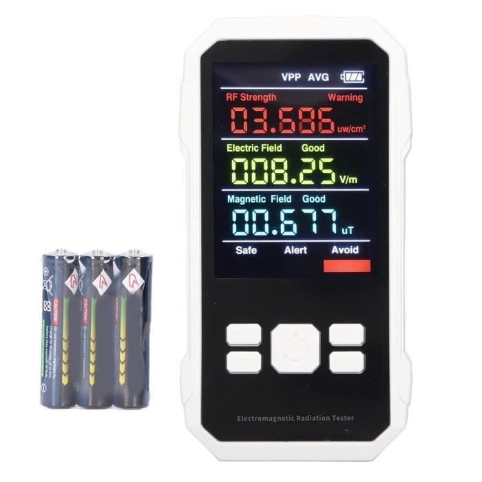 Détecteur Radiations Nucléaires Geiger Rechargeable - Dosimètre Rayons X Gamma Bêta LCD