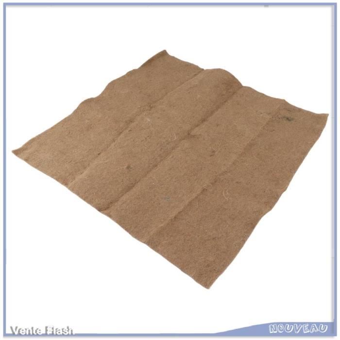 Tapis/Couverture En Fibre De Jute Pour Bac à Compost | 60x60 Cm | Pour Lombricomposteur, Ferme à Vers | Absorbe L'excès D'humidité