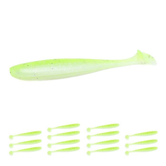 Lot 3 Leurres De Pêche Silicone Tigofly - 7cm 3 Couleurs - Leurres Souples