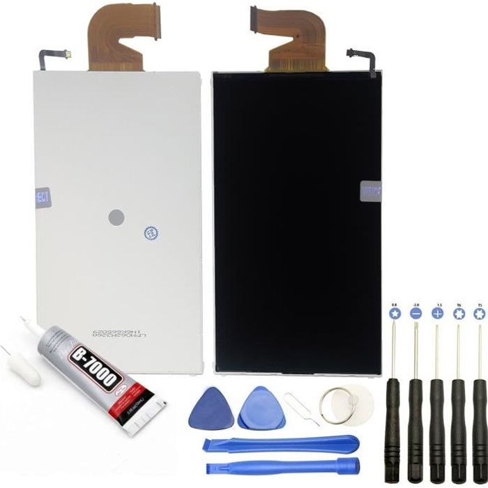 Visiodirect® Ecran LCD compatible avec Nintendo Switch Taille 6.2 + Kit outils + Colle B7000 Offerte
