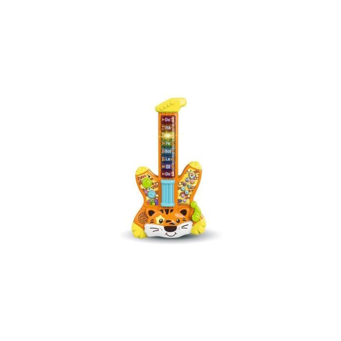 Guitare Electrique lumineuse et interactive Tigre bebe enfant 2 5 ans  Jungle Rock Star Jouet d eveil musical Vtech - Cdiscount Jeux - Jouets